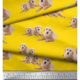 thumbnail image 2 of Soimoi Cotton Duck Fabric Golden Retriever Dog Printed Craft Fabric by The Yard 56 Inch Wide, 2 of 3