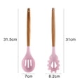 thumbnail image 2 of Utensilios de cocina de silicona para cocina, juego de utensilios de cocina de 2 piezas, utensilios de cocina de madera fáciles de limpiar Namotu CPB-US-YYM865-4, 2 of 5