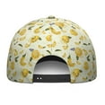 thumbnail image 4 of Dad Hat Lemon Cute Yellow Summer Fruit Adjustable Baseball Cap with Fresh Retro Vintage Floral Pattern, 4 of 8