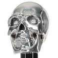 thumbnail image 2 of Royal RC Canes Italian Luxury Skull Walking Stick with Swarovski Crystal Eyes – 925r Real Silver Plated Handle, Black Lacquered Beachwood Shaft – Unique Gift Walking Cane for Men and Women, 2 of 8