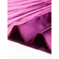thumbnail image 5 of INSPIRE CHIC Women's Skirts Metallic Elastic Waist Midi Pleated Party Skirt S Mauve, 5 of 6