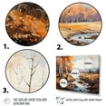 thumbnail image 3 of Designart "Hues Forest Canada Golden II" Landscapes Canvas Print, 3 of 5