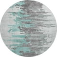 thumbnail image 2 of Addison Rugs Mayfield Washable Transitional Modern Teal Round Rug, 8' x 8', 2 of 5