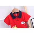 thumbnail image 5 of Teen Boy Clothes Baby Outfit Sets Summer Cotton Cartoon Print Short-sleeved Sports 12 18 24 Month 3T 4T 5T Shorts Two Piece Set T Shirt and 2-Piece, 5 of 9
