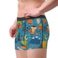 thumbnail image 5 of Cauagu Animals In Camping Print Boxer Briefs for Men,Comfortable Breathable Men's Underwear Moisture Wicking Underpants -Large, 5 of 8