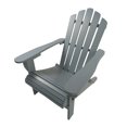 thumbnail image 3 of CoSoTower Outdoor or indoor Wood Adirondack Chair, Foldable, Grey, 3 of 8