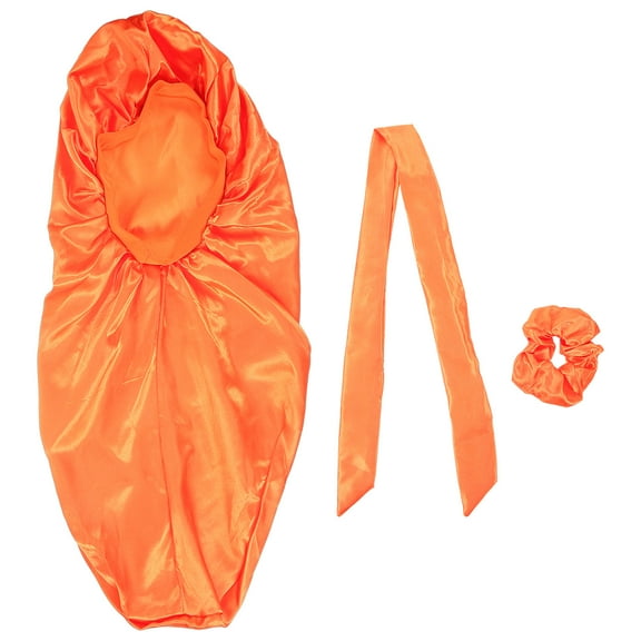 SEWCHICS Satin Silk Hair Bonnet 1 Set Smooth Polyester Hair Protection for Women Night Sleeping