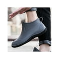 thumbnail image 5 of Crocowalk Women's Fashion Lightweight Safty Rain Boots Waterproof Flat Bootie Kitchen Low Top Work Shoes, 5 of 7