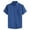 Dark Blue, variant on WREESH Men's Business Fashion Button Down Shirts Turndown Collar with Pocket and Short Sleeve Solid Color Pocket Button Collar Shirt Gray