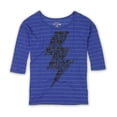 thumbnail image 1 of Ecko Unltd. T-Shirt Graphique pour Femmes Ls Vnk MTLC à Bretelles Skull, Violet, Petit, 1 of 1