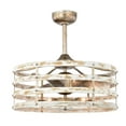 thumbnail image 3 of Ketill 24.6 in. Indoor Silver Finish Ceiling Fan with Light Kit and Remote, 3 of 5