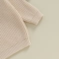 thumbnail image 5 of Okbabeha Toddler Baby Girl Boy Knit Sweater Pumpkin Long Sleeve Pullover Crewneck Sweatshirt Fall Halloween Baby Clothes, 5 of 7