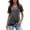 Dark Gray, variant on Round Neck Short Sleeve Casual T Shirt for Women With Knot Detail Solid Color Relaxed Fit Top Dry Wick Tee Women's Casual Shirts Handstand Shirt Long Sleeve Women's T Shirt Medium Long