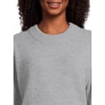 thumbnail image 5 of Time and Tru Women's Long Sleeve Eyelash Crewneck Pullover Sweater, Sizes XS-XXL, 5 of 5
