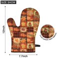 thumbnail image 6 of Cute Oven Mitts,Fall Pumpkins and Autumn Leaves Pattern Oven Mitt 2-Pack Set,Kitchen Gloves for Oven,Heat Resistant Oven Mitts 7.7"x12", 6 of 7