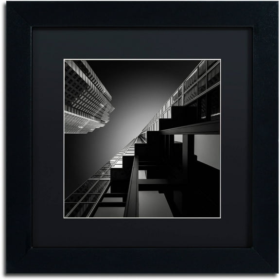 Trademark Fine Art "Six Steps" Canvas Art by Dave MacVicar, Black Matte, Black Frame