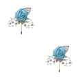thumbnail image 3 of relayinert Broche Moderne Minimaliste Unique et à la Mode Pièce de Déclaration Épingles de Luxe pour Mariages Bleu Eau 2Set, 3 of 6