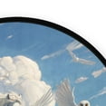thumbnail image 4 of 36.2 Inch Round Floor Mat Flying Horses and Sheep Carpet Decor Rug for Living Room Bedroom, 4 of 6