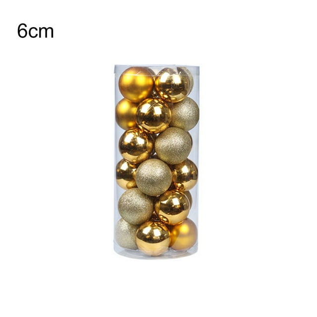 PENGXIANG 24Pcs/Set Christmas Balls Nordic Style Decorative Hanging Design Seasonal Decorations Christmas Ball Set for Tree