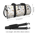thumbnail image 4 of Easygdp I Love Dogs Travel Bag, Camping, Weekend, Carry On Overnight Duffel Bag with Shoulder Strap, 4 of 8