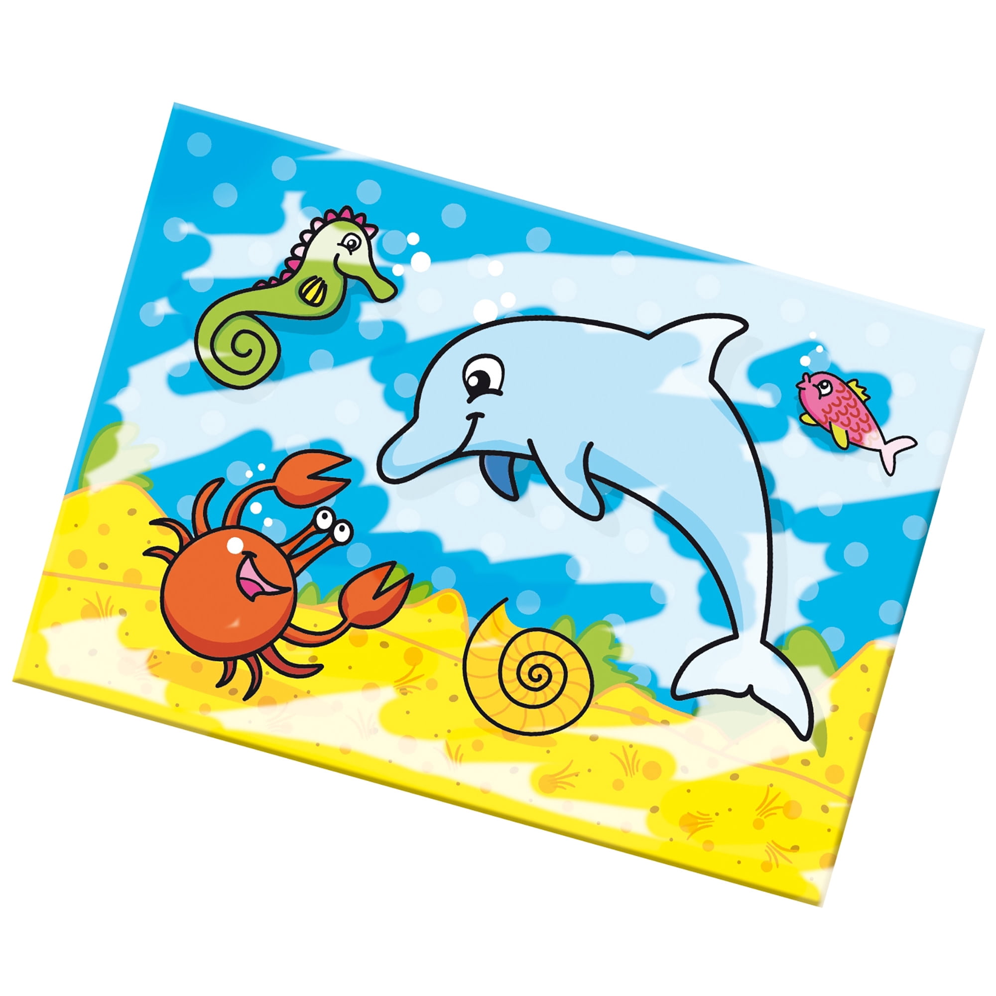 SES Creative: My First Coloring With Water - No Mess Art Painting Set, 4 Reusable Animal Scene Boards, Creative Craft Activity, Baby-Toddler-Kids 1+