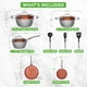 thumbnail image 3 of NutriChef Juego de utensilios de cocina antiadherentes de 11 piezas, sin PTFE/PFOA/PFOS, juego de ollas y sartenes con cacerola, sartenes, ollas, tapas, utensilios, gris, 3 of 5