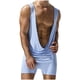 thumbnail image 2 of pstuiky Camisetas sin mangas, Mono de fitness para hombre, para hacer ejercicio en casa, con tirantes y pantalones cortos Tops elegantes para mujer l, 2 of 6