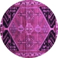 thumbnail image 1 of Ahgly Company Indoor Round Persian Purple Traditional Area Rugs, 3' Round, 1 of 4