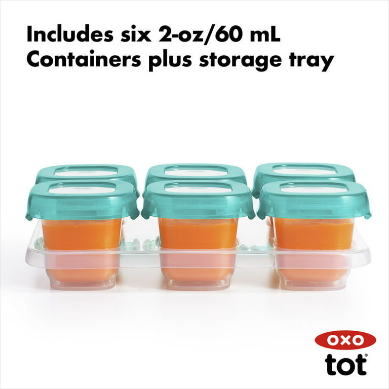 OXO TOT Baby Blocks 4-oz. Freezer Storage Containers 61130000 - The Home  Depot