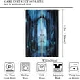 thumbnail image 2 of Fantasy Nature Curtains for Windows, Gothic Gate Fantasy Forest Theme Curtains for Living Room, Magic Dreamland Fairy Landscape Pattern Blackout Drapes 2 Panel Sets, 42x63 Inch, 2 of 6