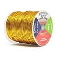 thumbnail image 2 of Mandala Crafts Metallic Cord Tinsel String Rope for Ornament Hanging, Decorating, Gift Wrapping, Crafting; Non Elastic 1mm 120 Yards, Gold, 2 of 3