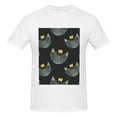 thumbnail image 4 of Bingfone Faces Of The Cat Men'S Loose Fit Short-Sleeve Pocket T-Shirt, 4 of 7