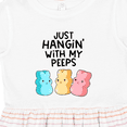 thumbnail image 4 of Inktastic Easter Just Hangin' with My Peeps Girls Toddler Dress, 4 of 5