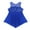 A Blue, variant on Aislor Kids Girls Lyrical Latin Jazz Irregular Hems Dress Shiny Sequins Ballroom Dancewear
