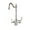 Silver, variant on European-Style All-Copper Antique Faucet, Can Be Rotated Double-Handle Multi-Functional Clean Water Faucet Hot And Cold Mixed ,Smooth Operation