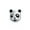 Silver-Black, variant on Womens .925 Sterling Silver Two Tone Bear Face Zoo Animal Koala Panda Charm Bead for Tween for Bracelet