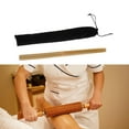 thumbnail image 6 of FITYLE Bamboo Guasha Tool Gua Sha Stick Massage and Relaxing Bamboo Massage Stick Massage Tool for Neck Arms Relax Muscles Back Legs 42x2.5cm with Bag, 6 of 10