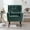 Blackish Green, variant on Accent Arm Chair for Living Room, Modern Chenille Fabric Upholstered Armchair with Pillow and Solid Wood Leg, Comfy Soft Padded Lounge Chair Reading Chair for Small Spaces Bedroom, Teal