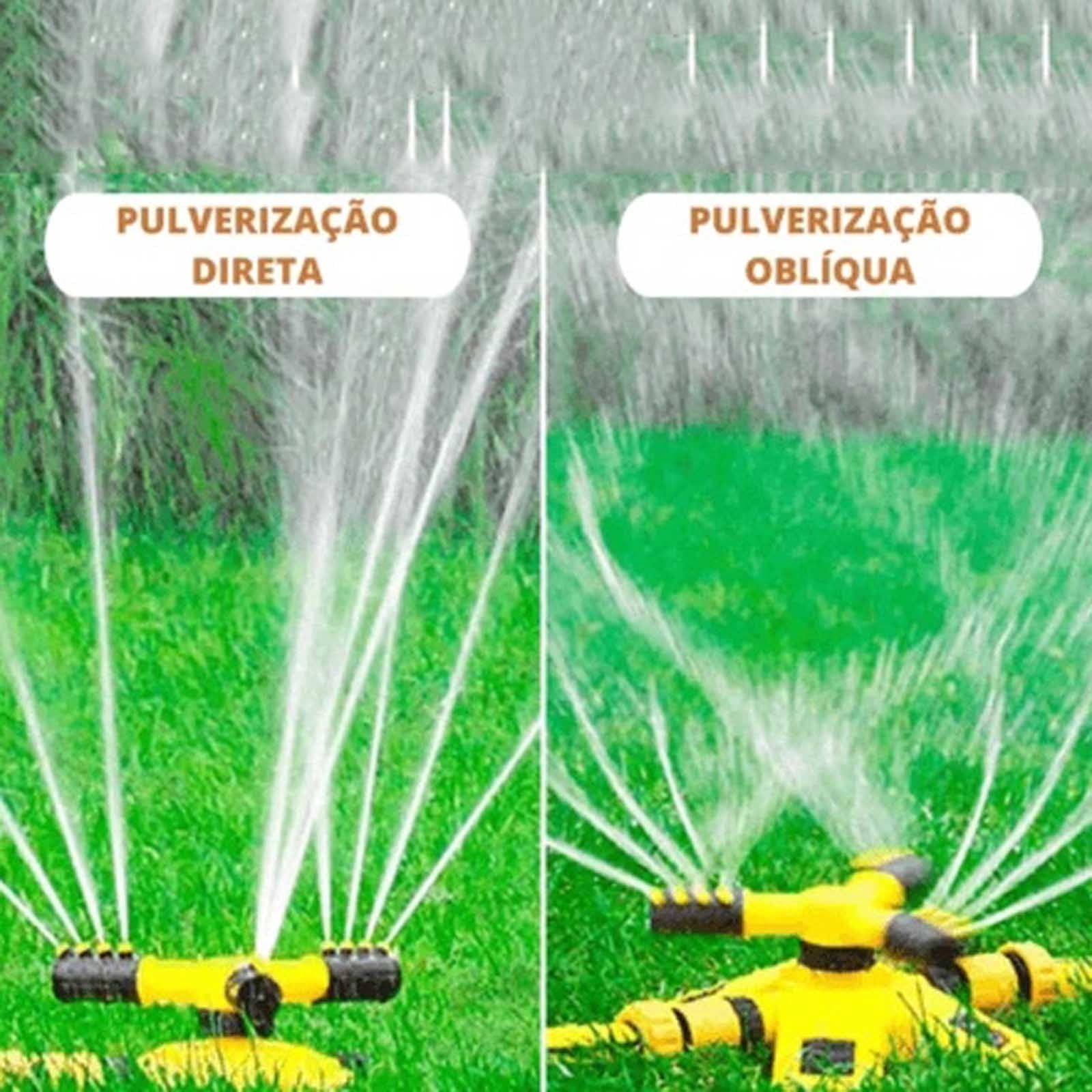 3 Packs 2pcs 360 Degree Rotating Garden Sprinkler with 3 Arm Nozzle Automatic Water Sprayer for Lawn Yard Irrigation Portable Outdoor Watering System Adjustable Sprinkler Head Rust Proof