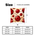 thumbnail image 5 of Seven Starred Iadybird Velvet Throw Pillow Covers Set of 2 - 16x16, 18x18, 20x20 Inches - Unique Patterns for Bed, Chair for Various Occasions, 5 of 6