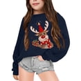 thumbnail image 1 of TBWNWG Robe de Noël pour Filles, Chandail à Capuche Col Rond Manches Longues Imprimé de Noël Confortable Chaud pour Temps Froid, Taille 7-8 Ans, 1 of 4