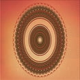 thumbnail image 1 of Ahgly Company Machine Washable Indoor Square Transitional Orange Area Rugs, 7' Square, 1 of 7