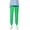 Green, variant on Kctiaxy Scrubs for Women e Lastic Waist Straight Leg Scrub Pants Solid Color Causal Loose Stretch Long Cargo Pants with Pocketss