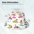 thumbnail image 5 of Balery Yoga Dogs Poses Sun Hats for Men Women Bucket Hat UPF 50+ Buckey Hat Boonie Hat Foldable UV Protection Hiking Beach Fishing Summer, 5 of 9