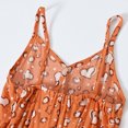 thumbnail image 4 of Odeerbi Toddler Dress Kids Girls Slip Dress Printing Sleeveless Strap Romper Summer Fashion 2025 Casual Jumpsuit Orange, 4 of 8