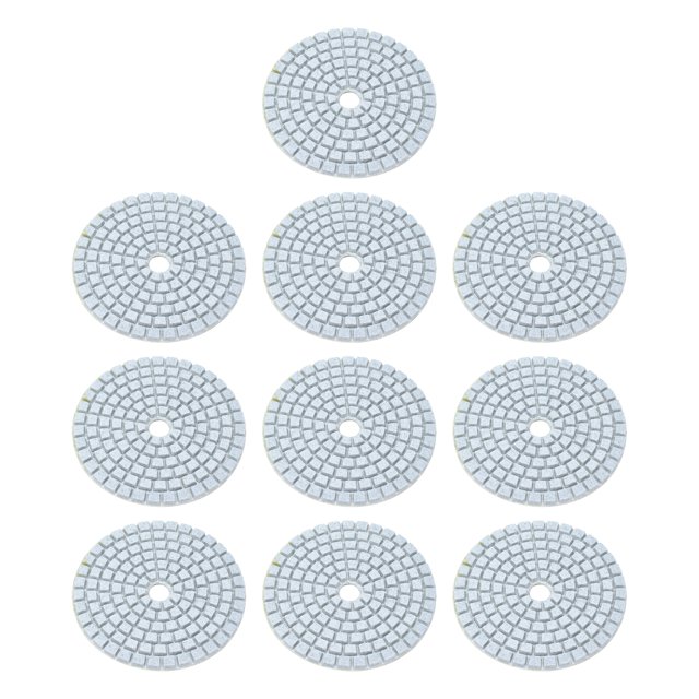 Almohadilla de pulido húmedo de diamante, 10 piezas de 3 pulgadas Accesorios para pulidor húmedo de diamante Disco abrasivo húmedo de diamante Funcionalidad versátil