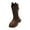 Brown, variant on Cowboy Boots Girls and Boys Children's Casual Shoes Mesh Soft Sole Breathable Sports Short Boots for Fashion Classic Comfortable Shoe(4-4.5 Years,Black)
