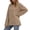 Brown, variant on TKKCS Womens Striped Long Sleeve Crew Neck Shirts Cotton Blend Drop Shoulder Fashion Casual Loose Fit Comfort Tee Red L