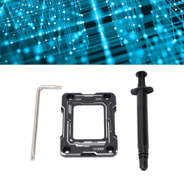 Marco De Contacto De CPU, U 1700 CPU Hebilla Antiflexión Placa De Presión Curva Ajuste Completo Fijo Con Pasta Térmica De 13,8 W/m.k Para Maternidad LGA 1700 BCF