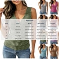 thumbnail image 3 of Karymi Womens Tops Dressy Casual Wrap V Neck Ribbed Knit Tank Top, Solid Sleeveless Side Button Detail Ruched Slim Fit Fuzzy Brushed Knit Vest Womens Blouses, 3 of 7